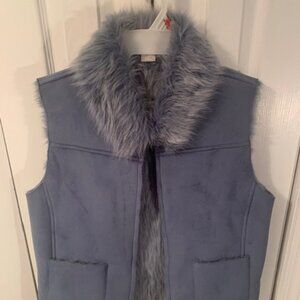 Vest/Suede/Medium Blue!